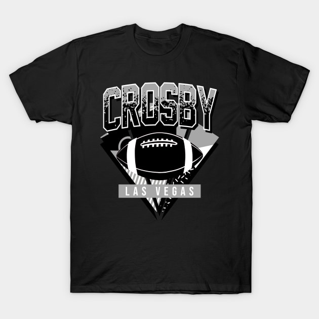 Crosby Las Vegas Football Retro T-Shirt by funandgames